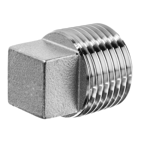 Pipe Fitting - 316SS - Class 150 - Square Head Plug - 2 MNPT